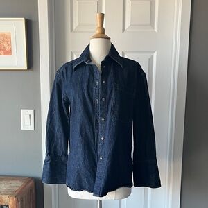 Banana Republic dark denim shirt jacket